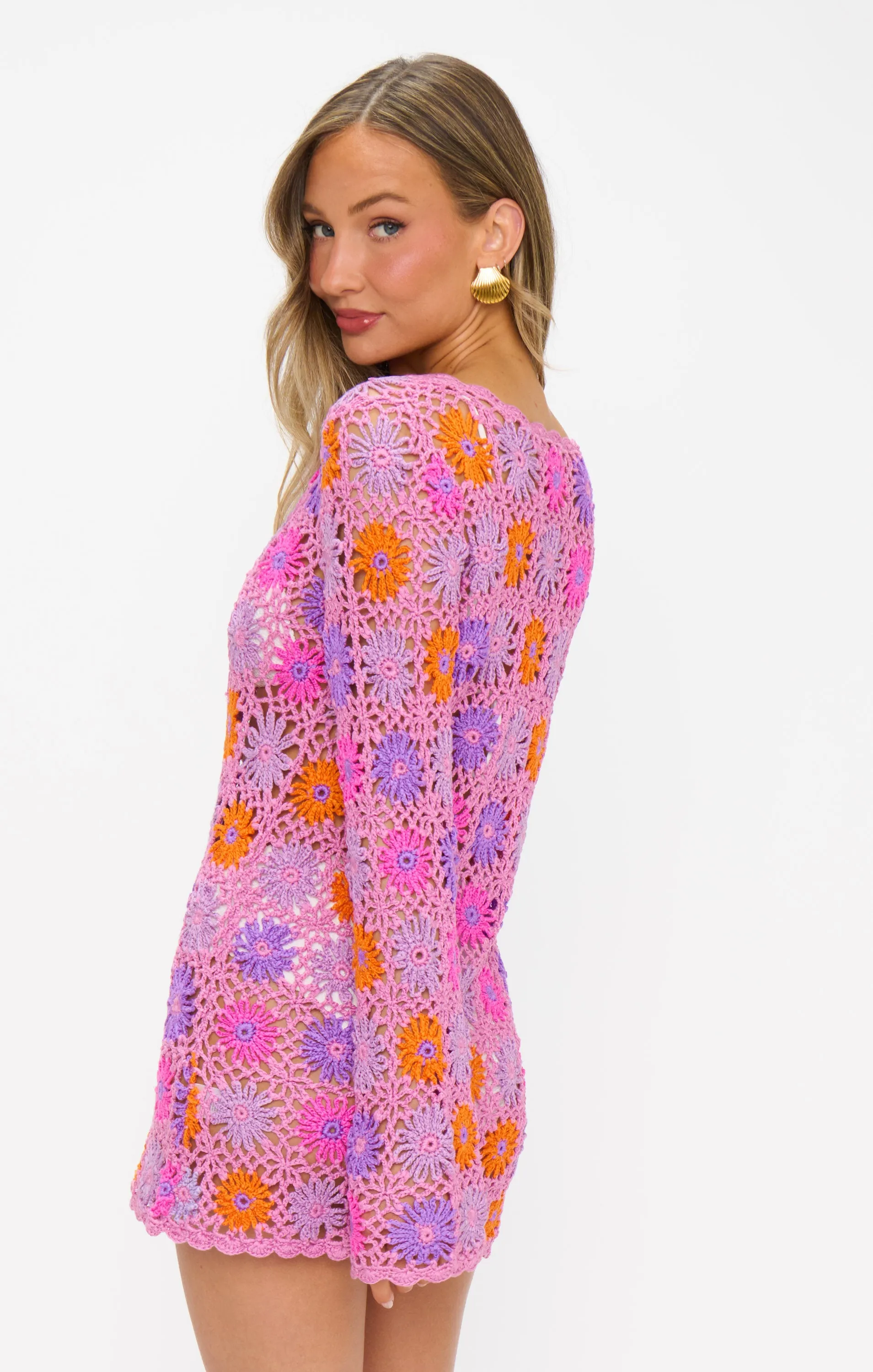 Vacay Mini Coverup ~ Fruchtpunsch Häkelarbeit