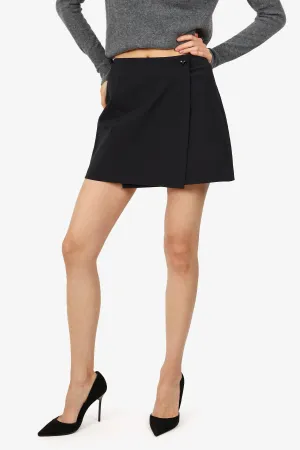 Versace Black Wrap Skirt Size 42
