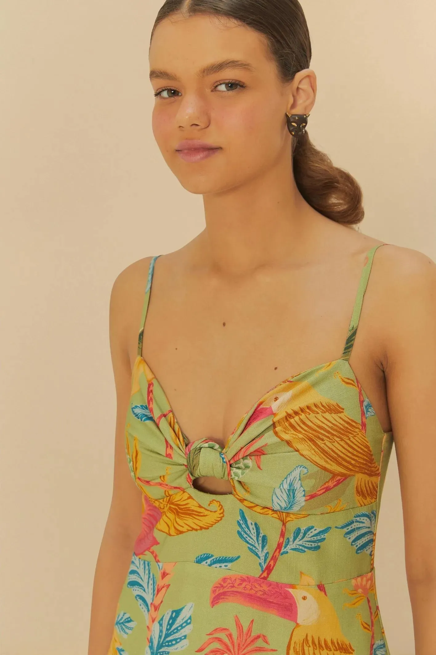 Langes Amalfi-Grünes Kleid