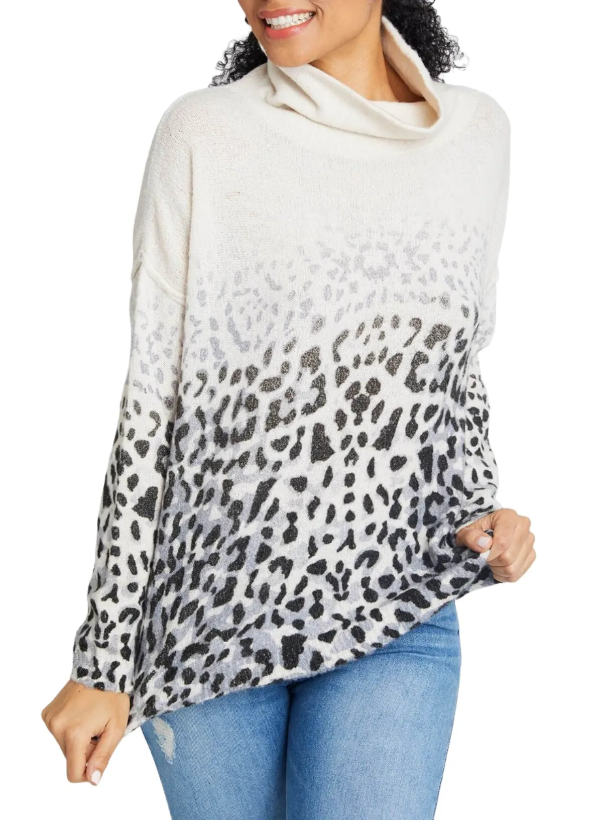 Vintage Havana Verblasster Leopardenpullover B8710