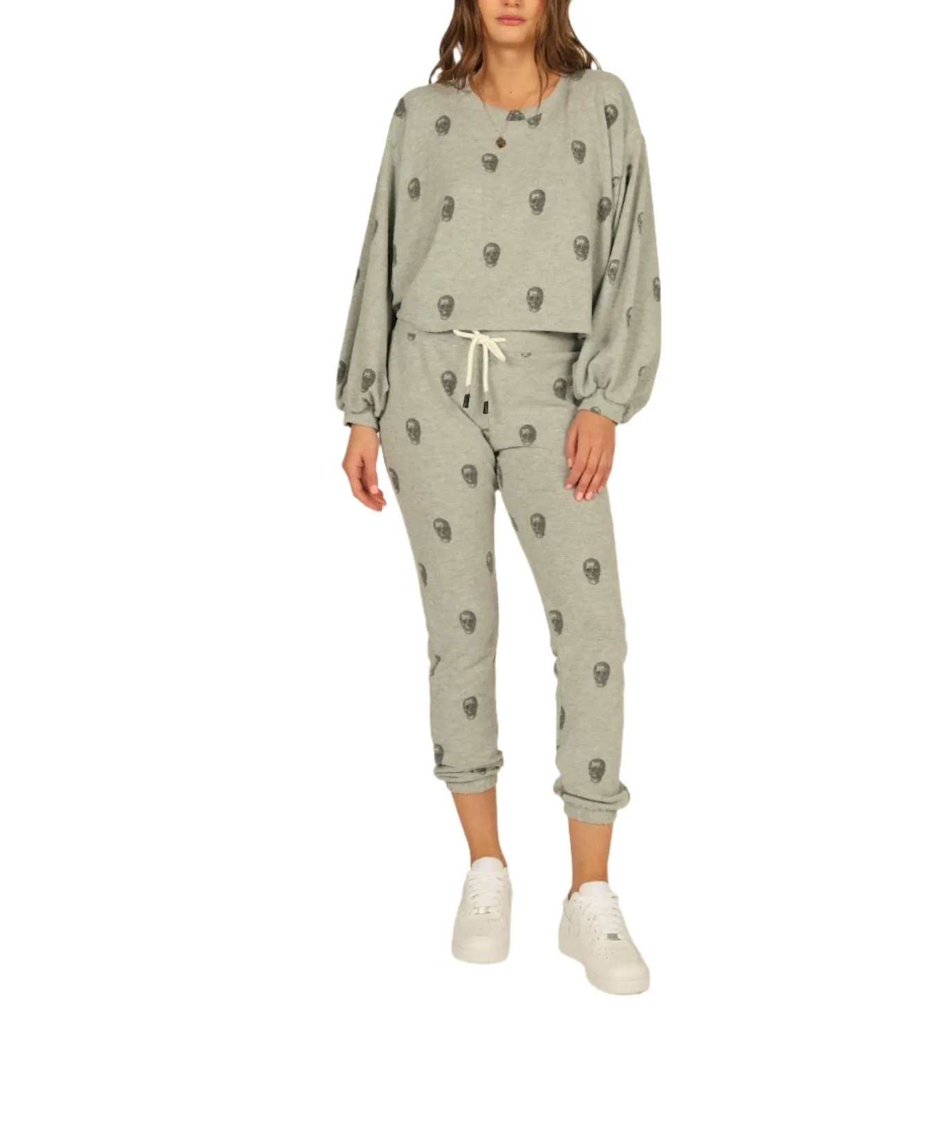 Vintage Havanna Totenkopf-Print Hacci Jogger S10915
