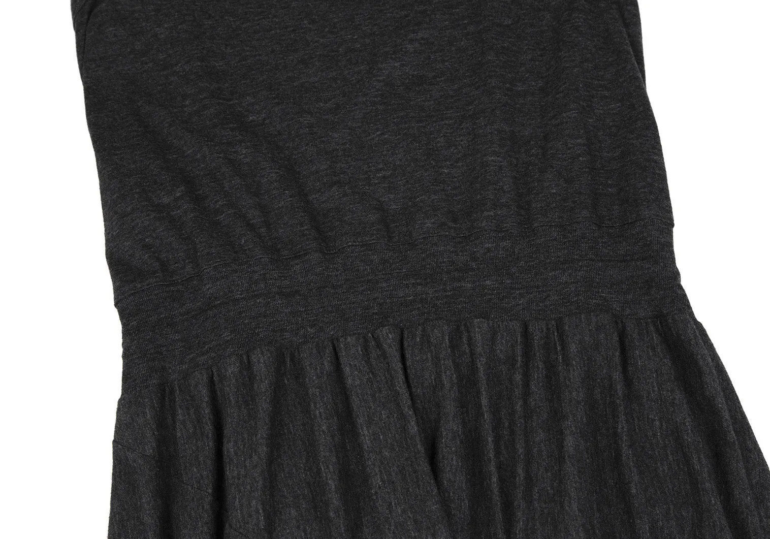 Vivienne Westwood Red Label Graues Drapier-Kleid mit wechselndem ärmellosen Schnitt