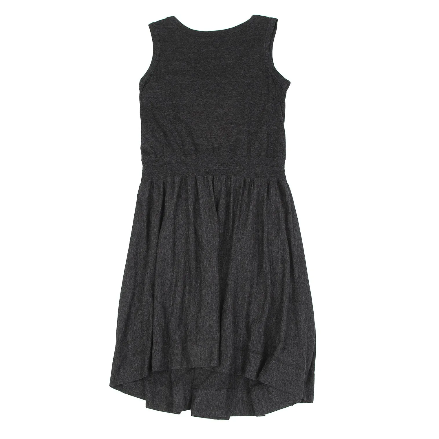Vivienne Westwood Red Label Graues Drapier-Kleid mit wechselndem ärmellosen Schnitt