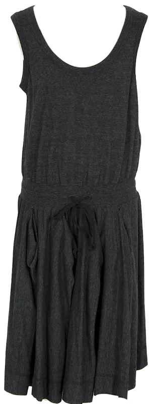 Vivienne Westwood Red Label Grey Drape Skirt Switching Sleeveless Dress