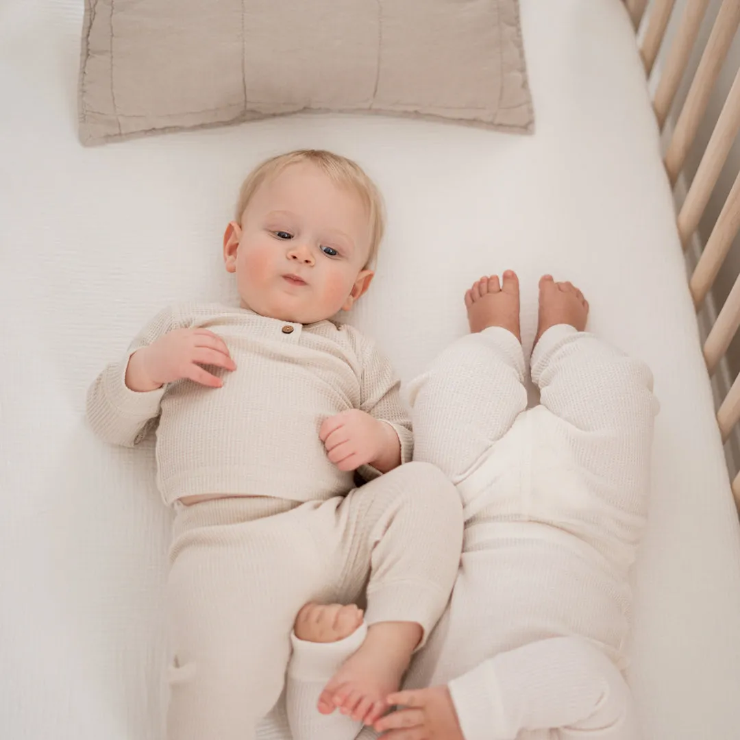 Waffle Langarm-Set Babykids_Atlas-Grau