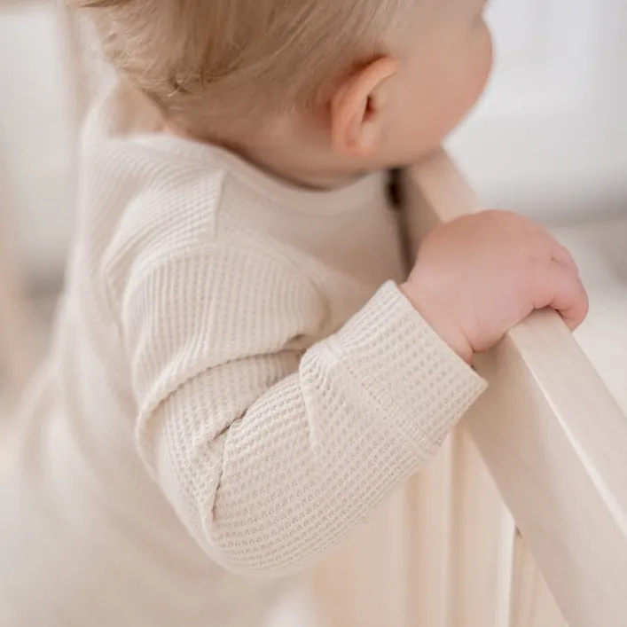 Waffle Langarm-Set Babykids_Atlas-Grau