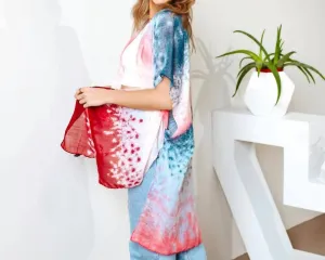Wanderer Watercolor Kimono In Multi