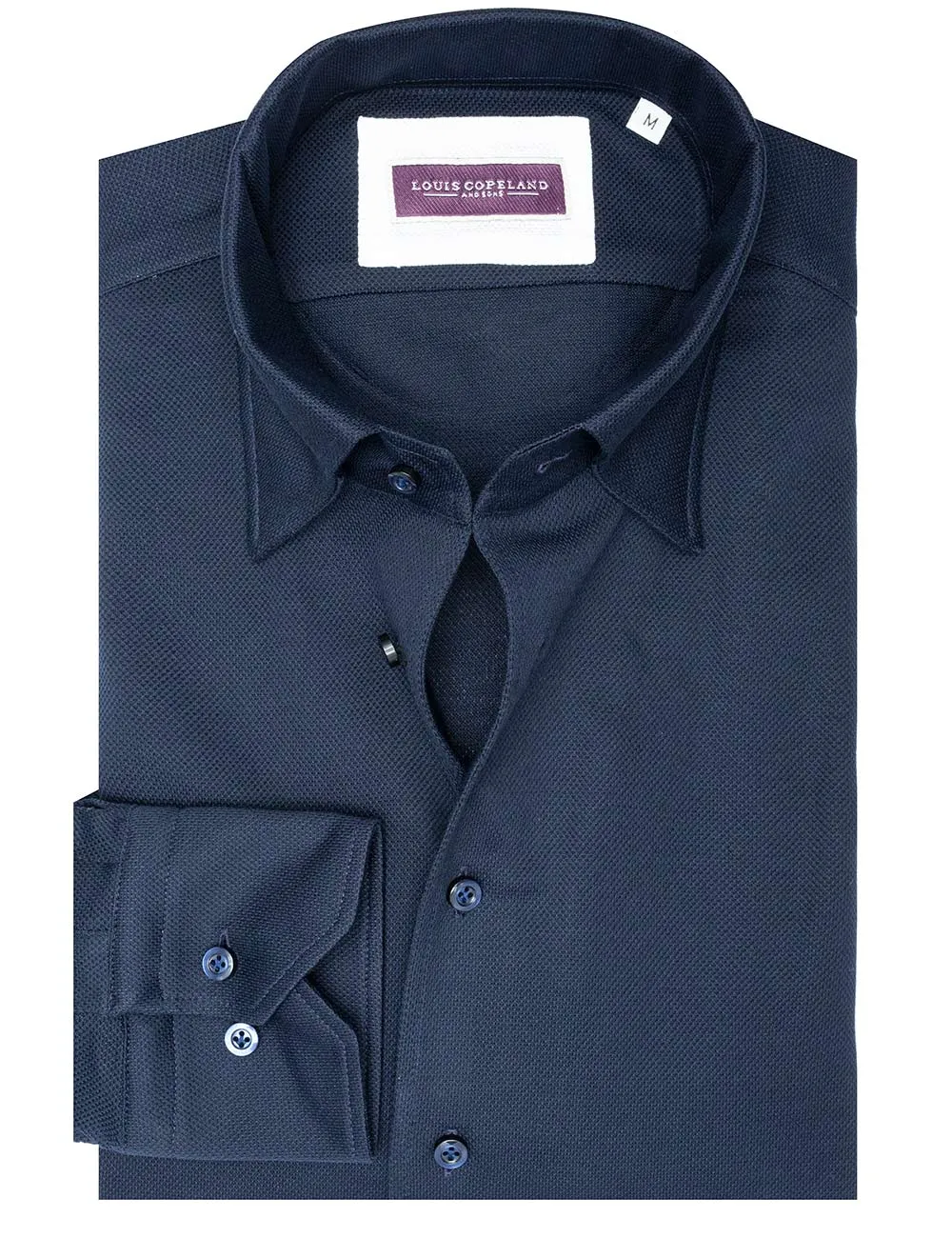 Westland Jersey Pique Shirt Marineblau