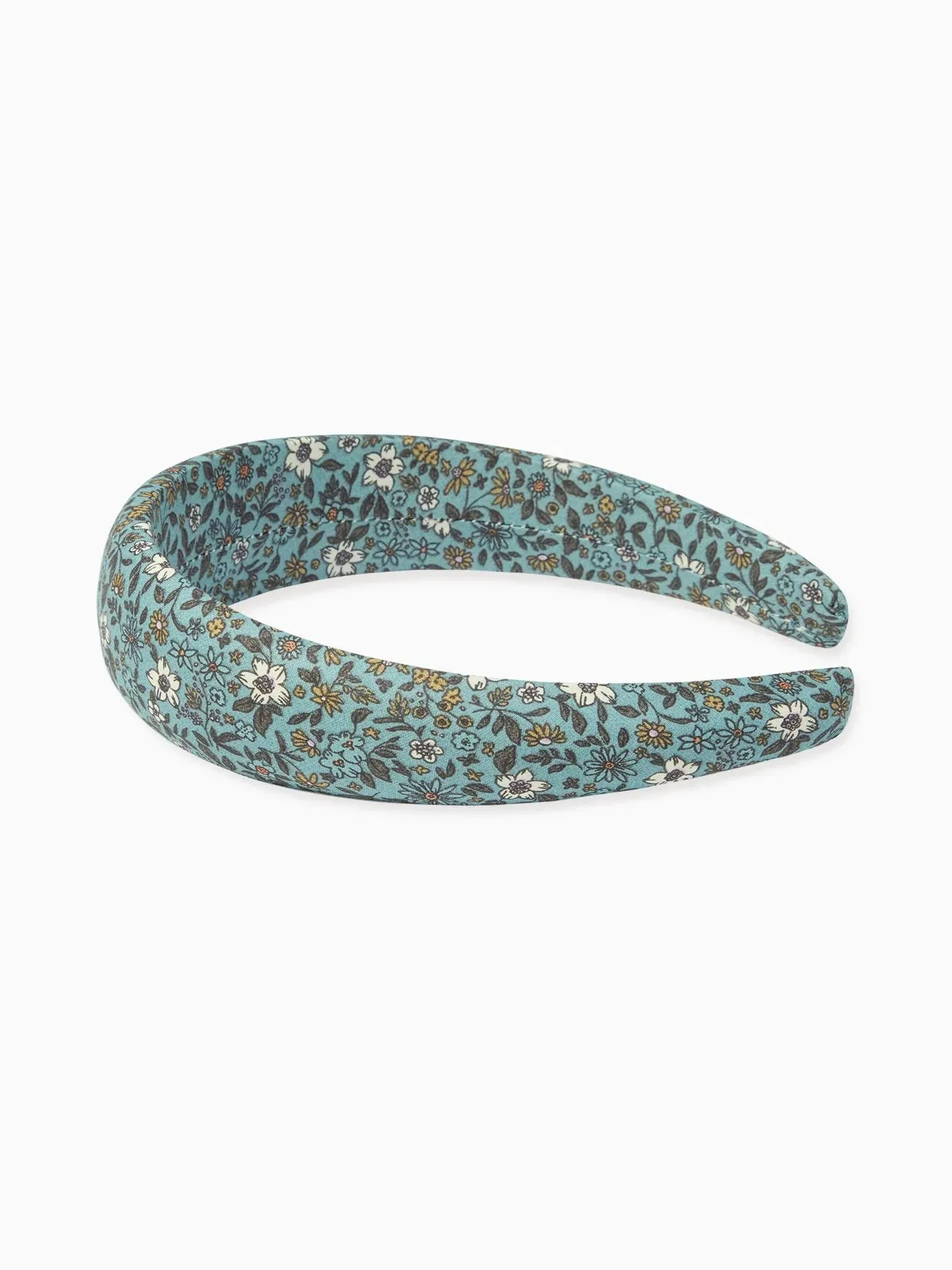 Breites Stirnband blau floral