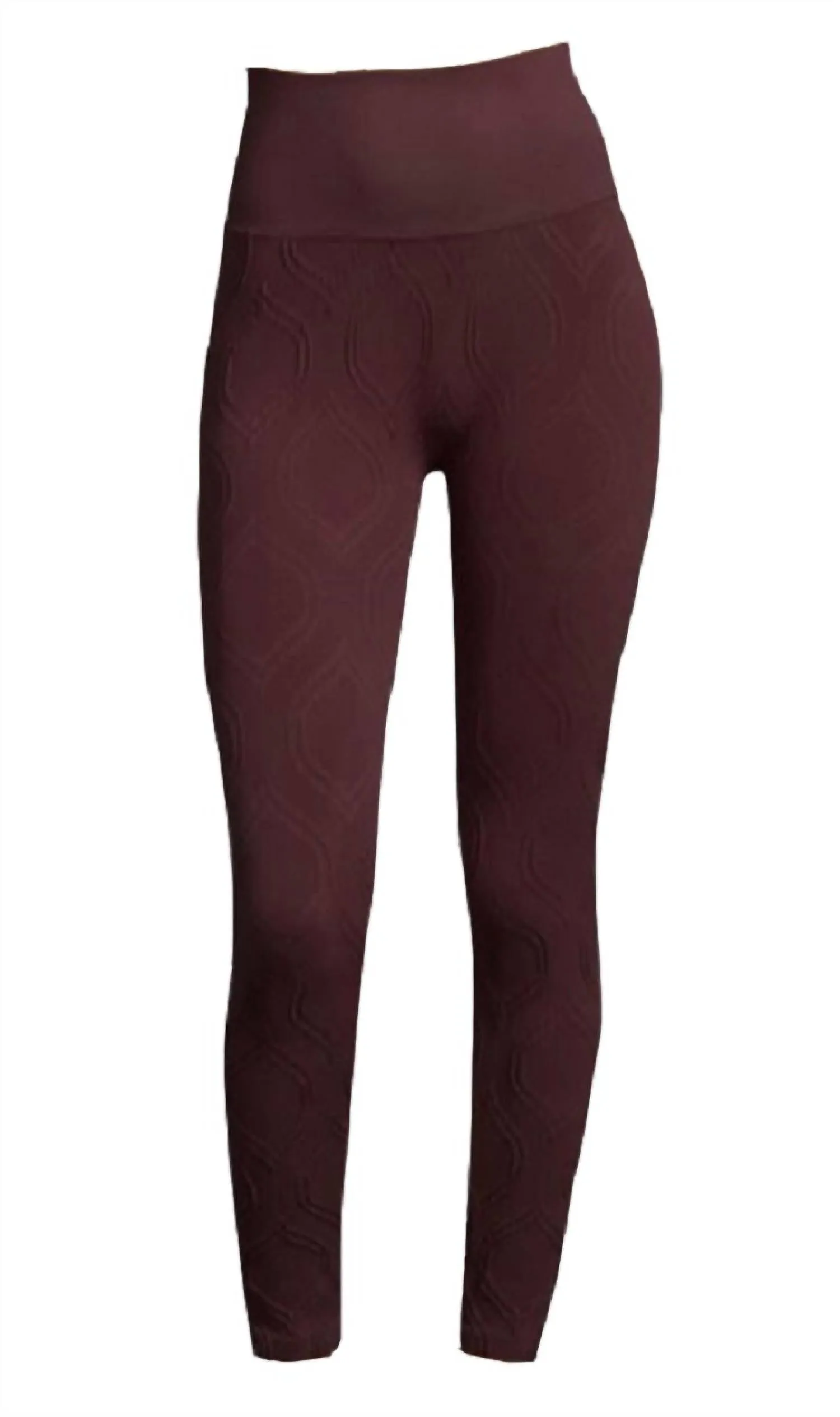 Damen Tribeca High Rise Kompressionsleggings in Bordeaux