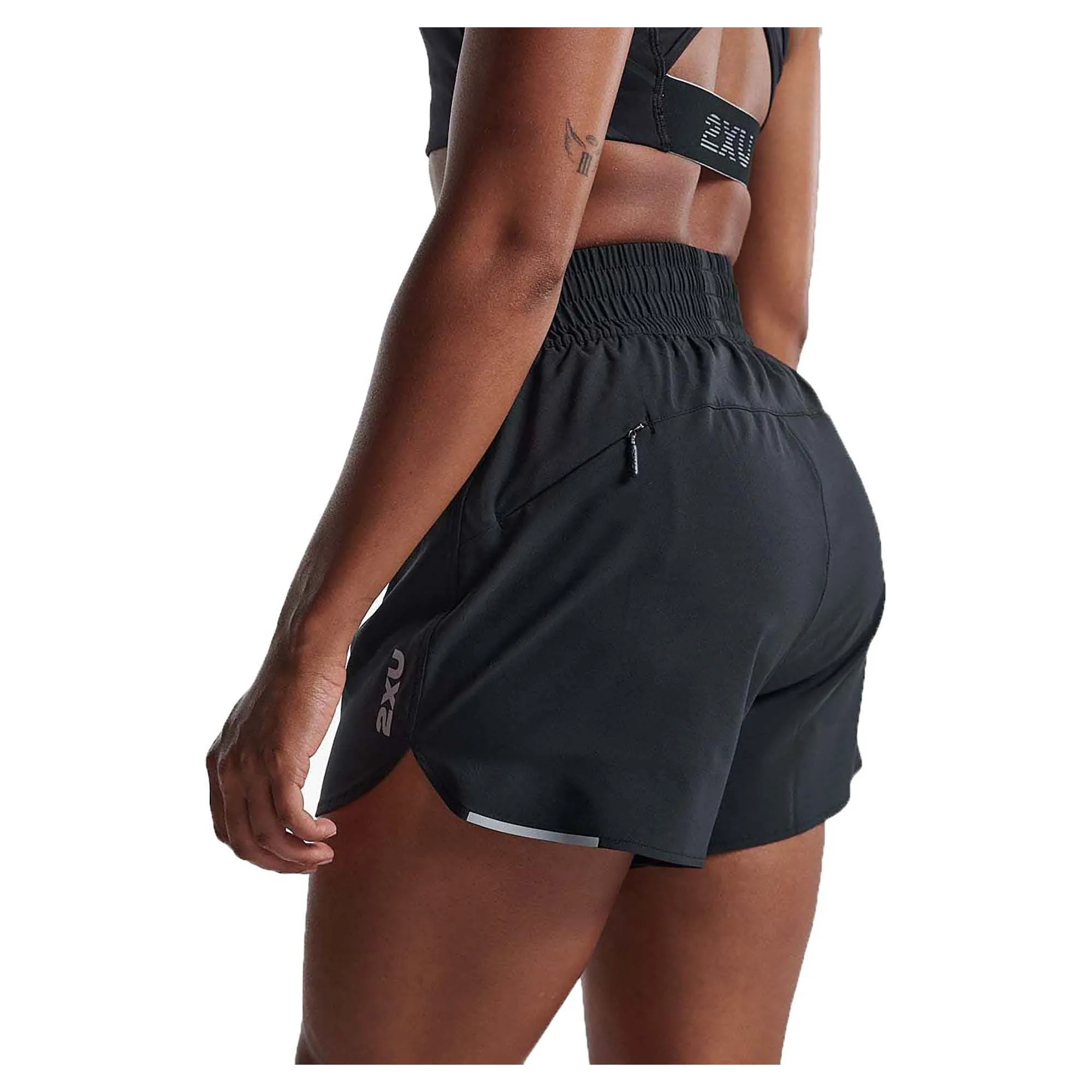 Damen Aero High-Waist Shorts mit 4 Zoll Länge
