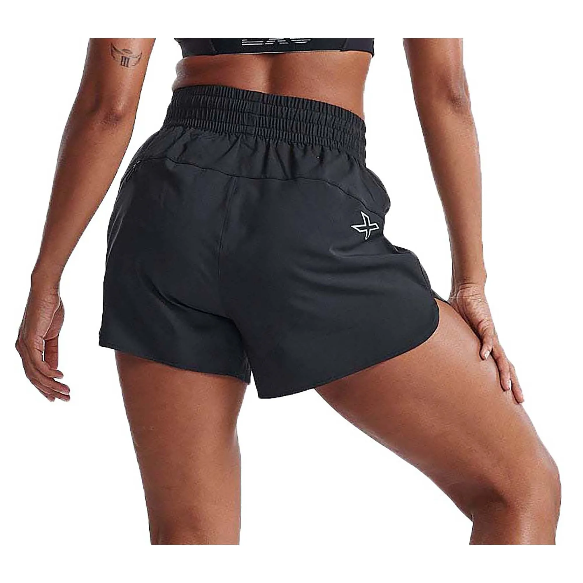 Damen Aero High-Waist Shorts mit 4 Zoll Länge