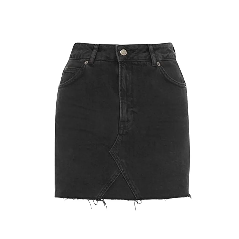 Asymmetrischer Damenrock, Schwarz