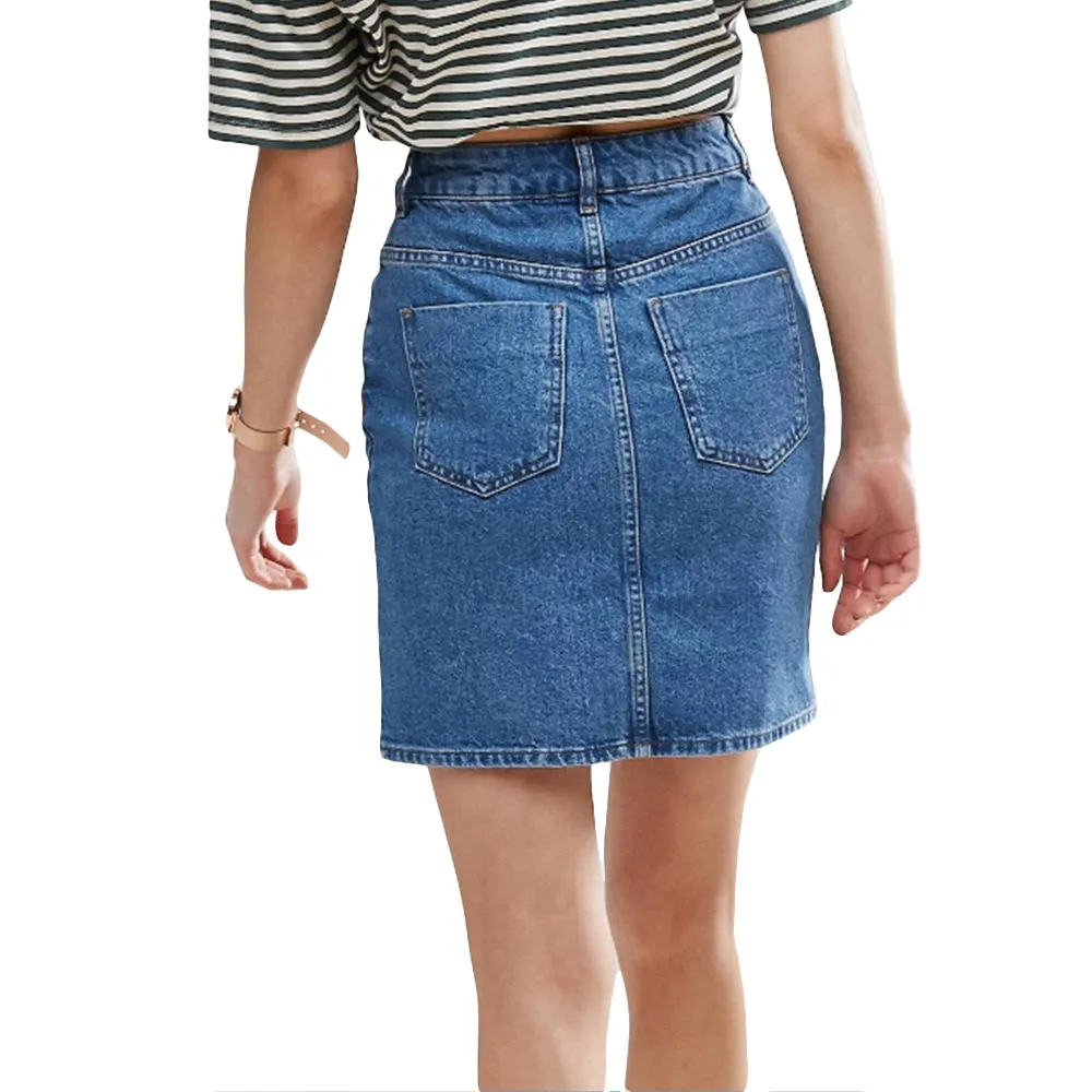 Damen-Jeansrock, Blau
