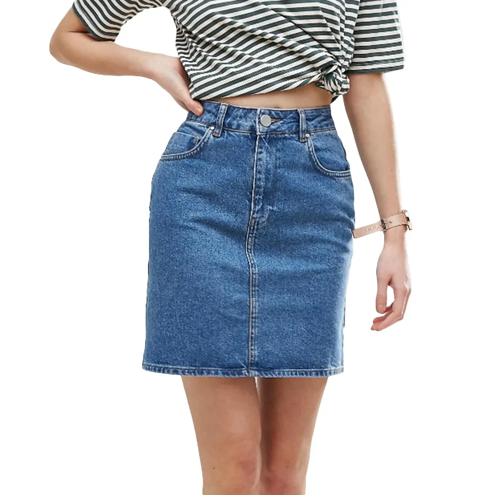 Damen-Jeansrock, Blau