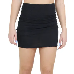 Women's Glitter Mini Skirt,Black