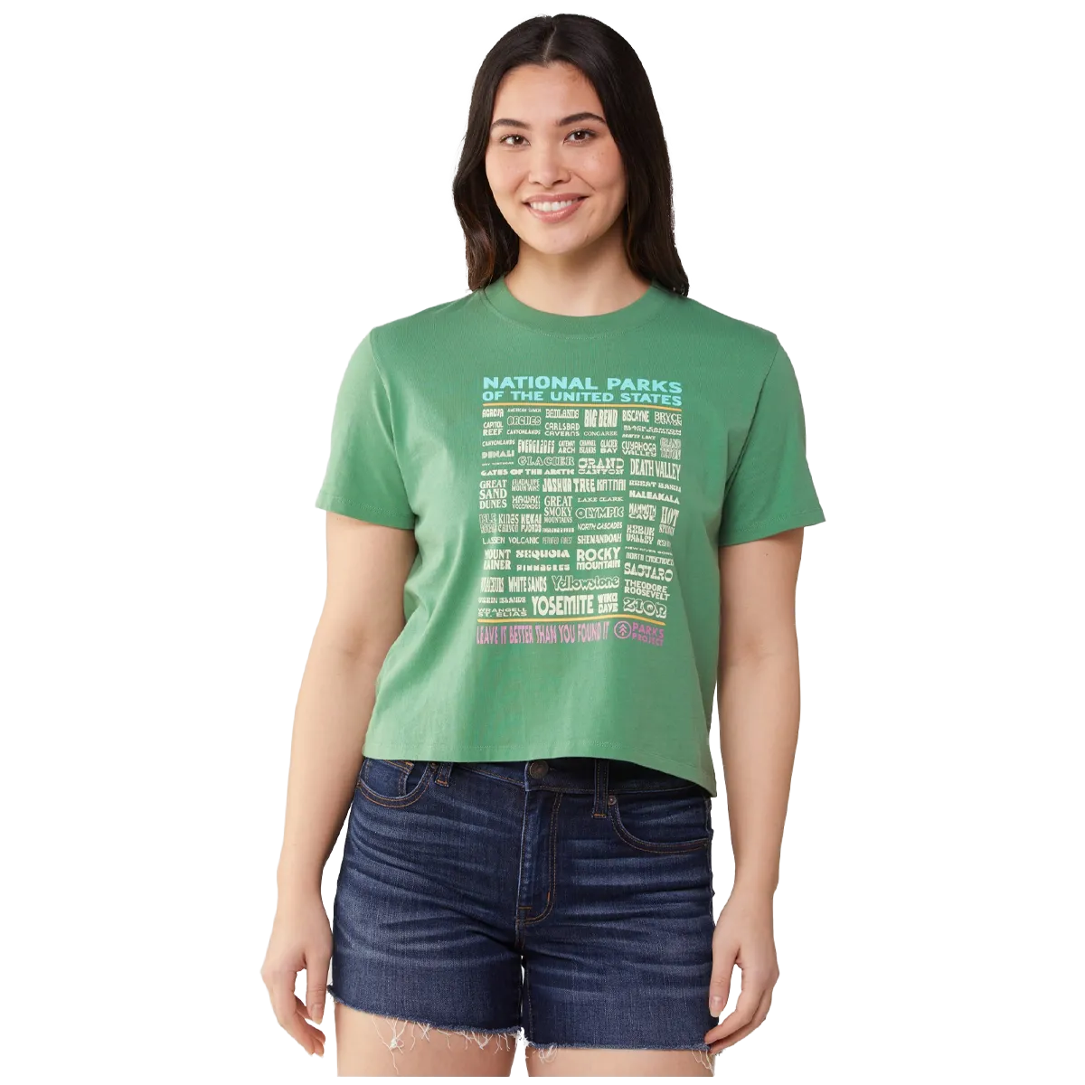 Damens Nationalparks Kollektion Boxy T-Shirt
