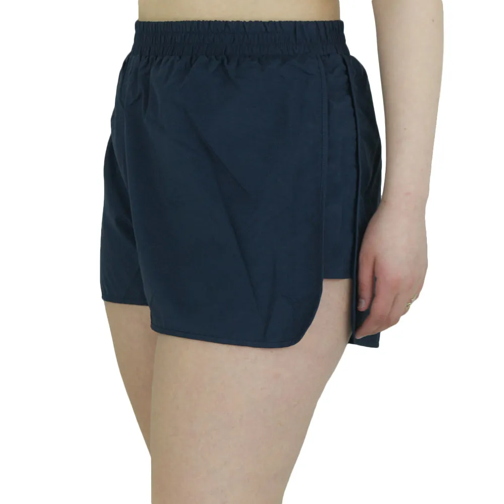 Damen-Sportshorts aus Nylon, Marineblau