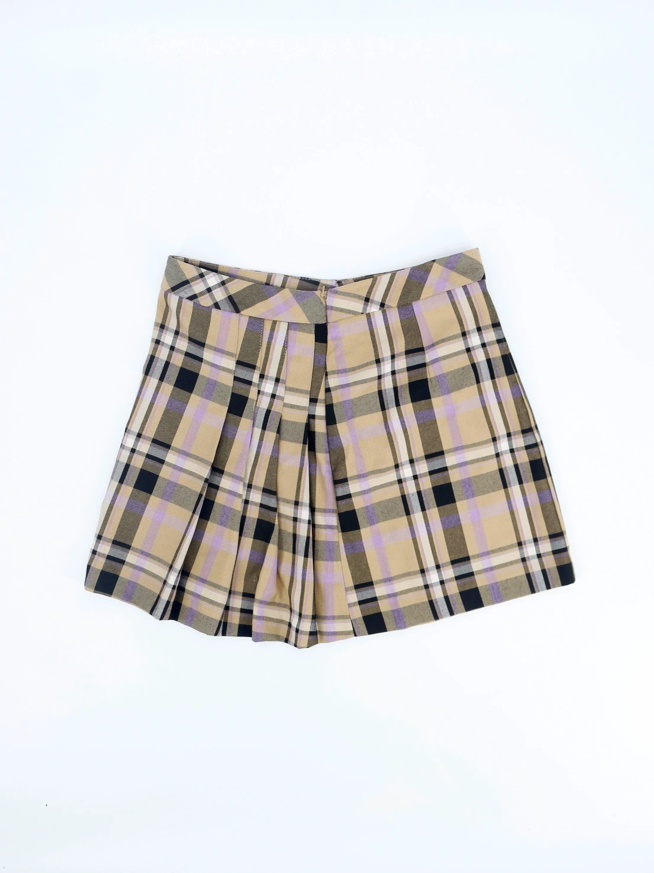 Damen-Karosrock, Beige
