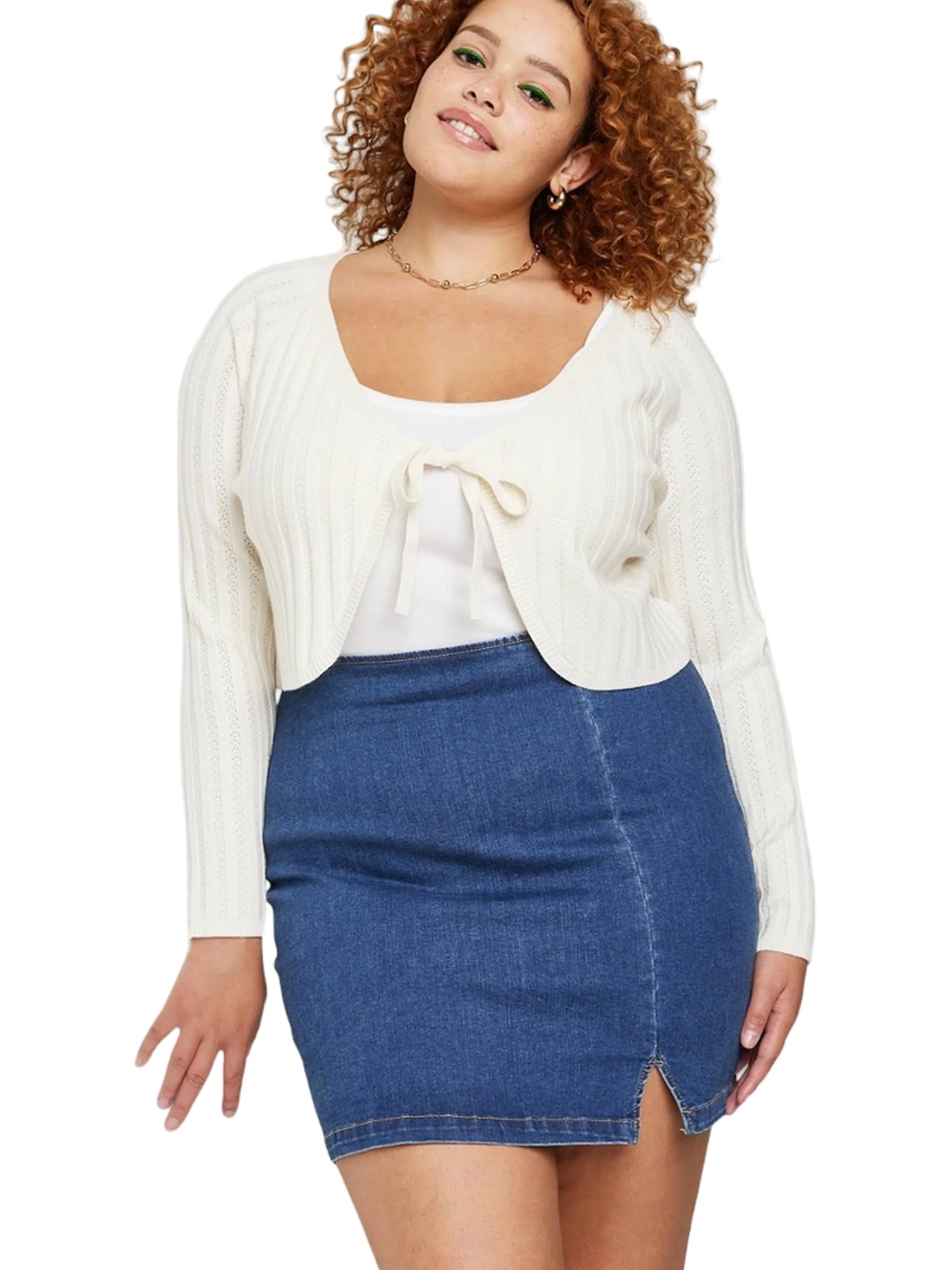 Damen Jeansrock Uni, Blau