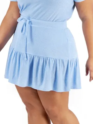 Women's Plain Solid Skirt,Blue