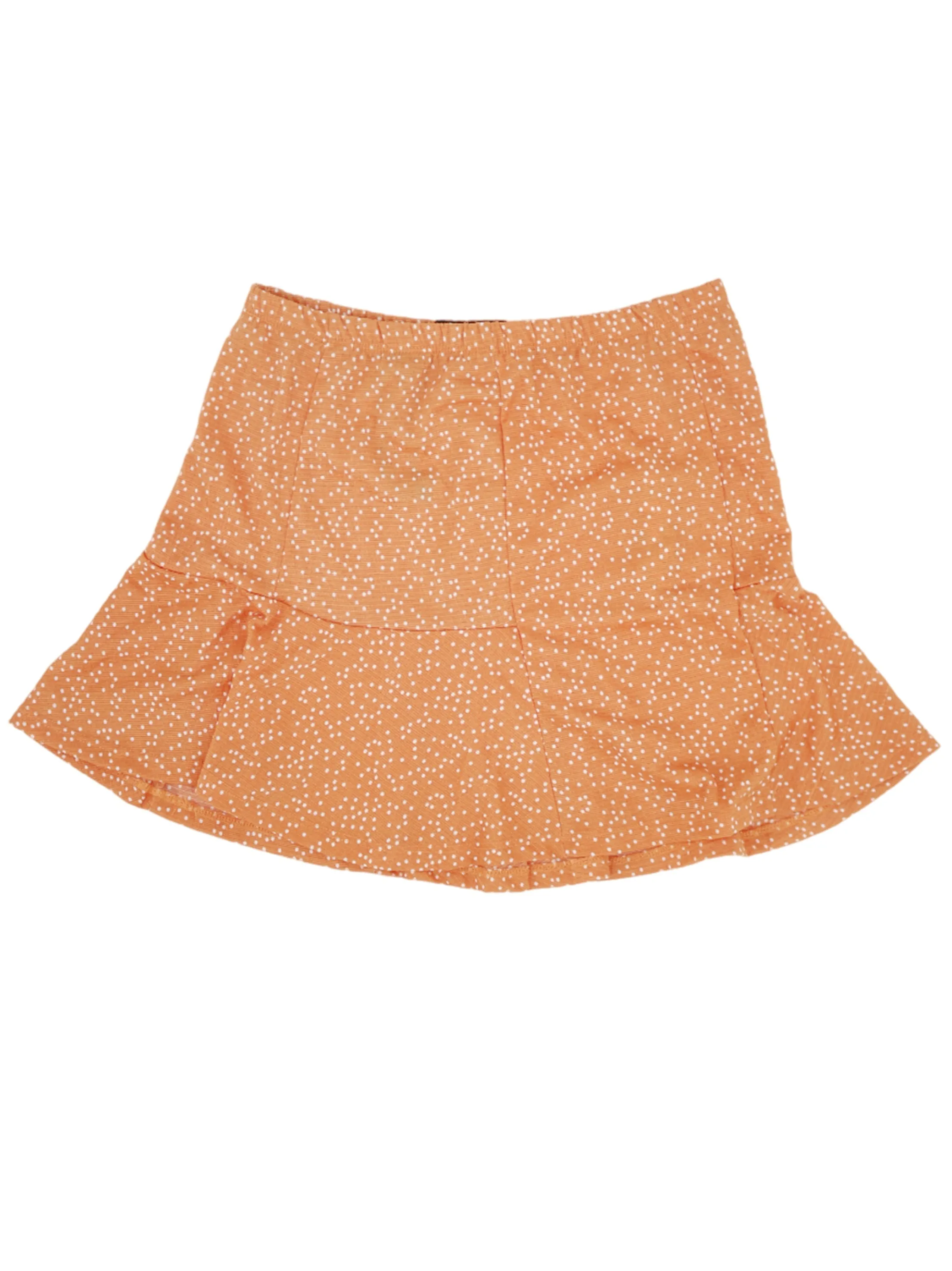 Damen-Polkapunktenrock, Orange