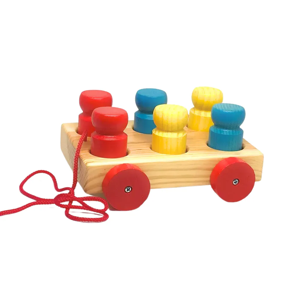 Holz-Omnibus zum Ziehen
