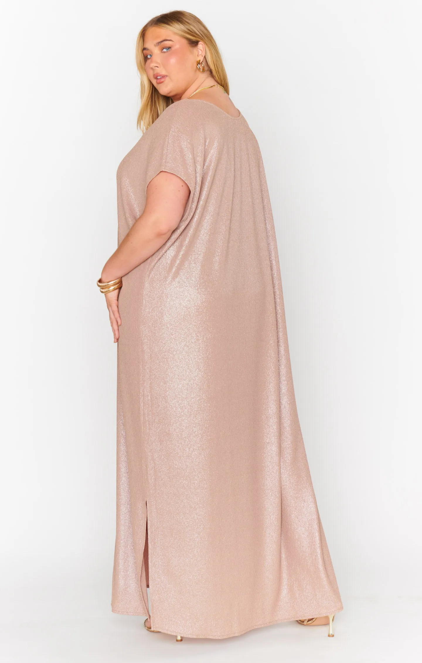 Weltliches Kleid ~ Champagner Glitz Strick