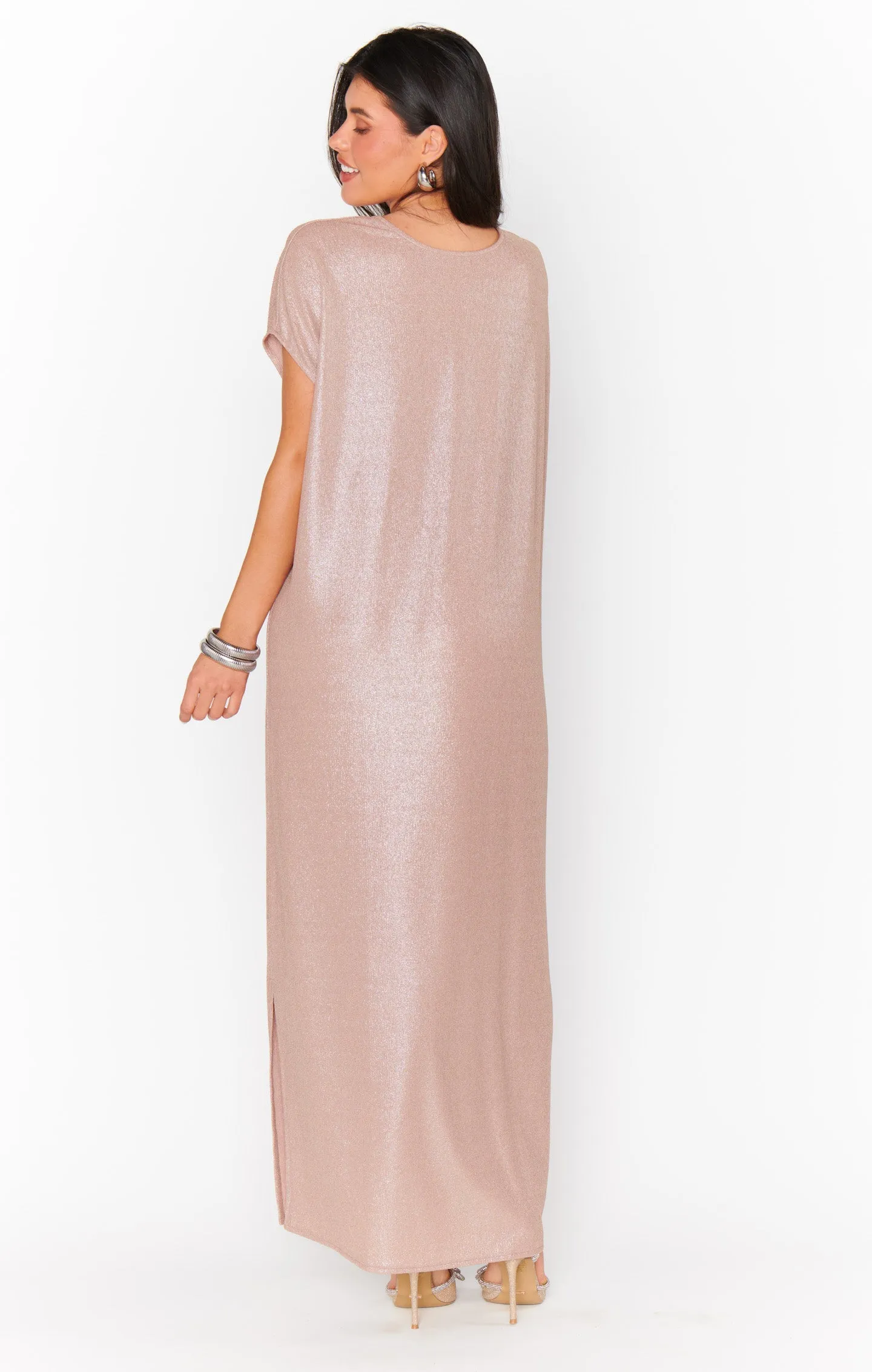 Weltliches Kleid ~ Champagner Glitz Strick