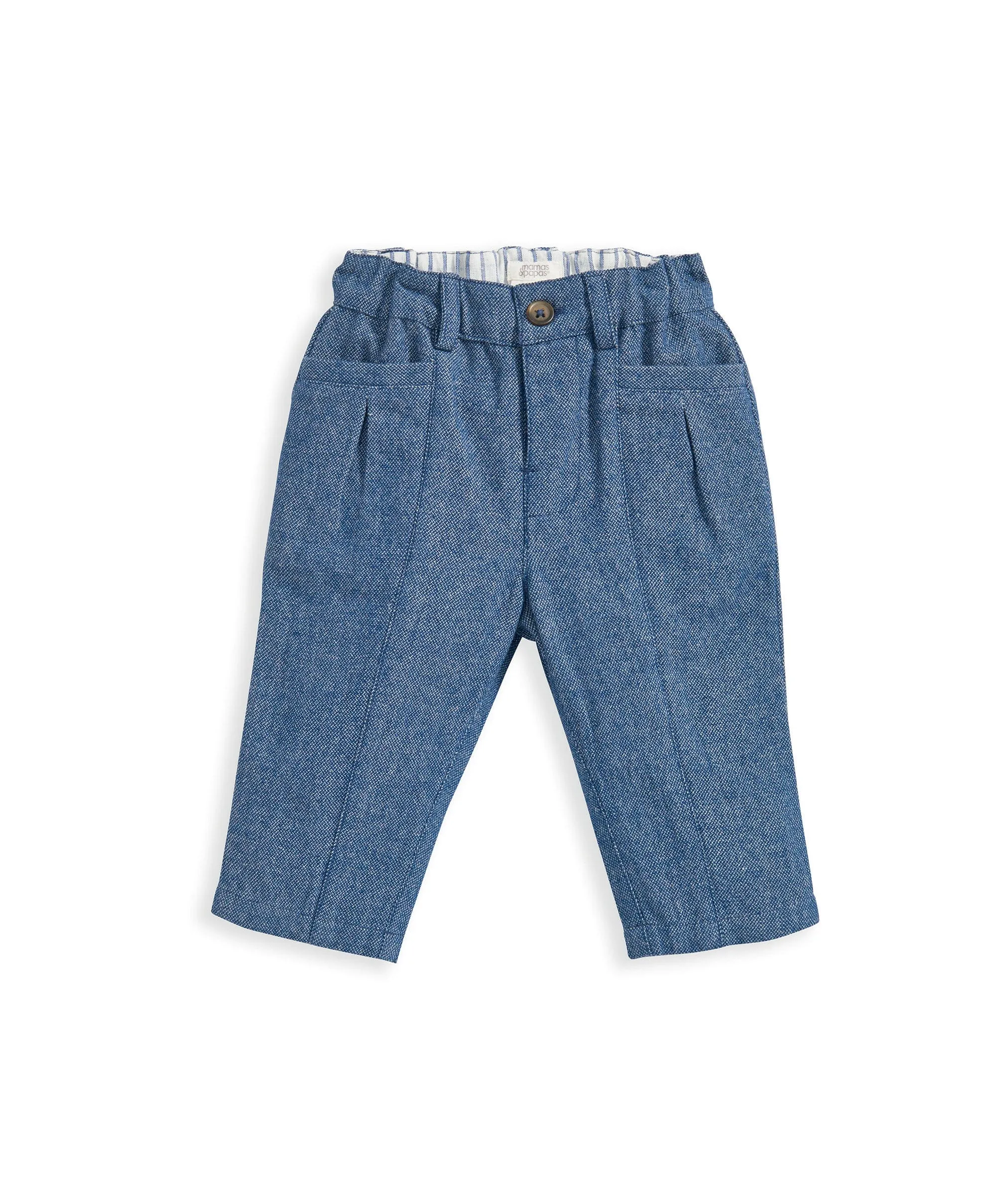 Gewebtes Westen- & Hosen-Outfit-Set - Blau