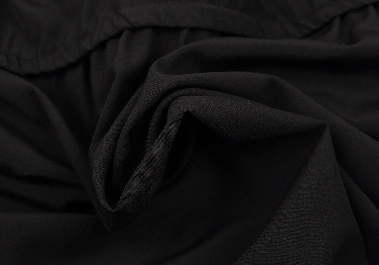 Yohji Yamamoto Japan. NOIR Schwarzes Wollkleid ohne Ärmel mit Zugband