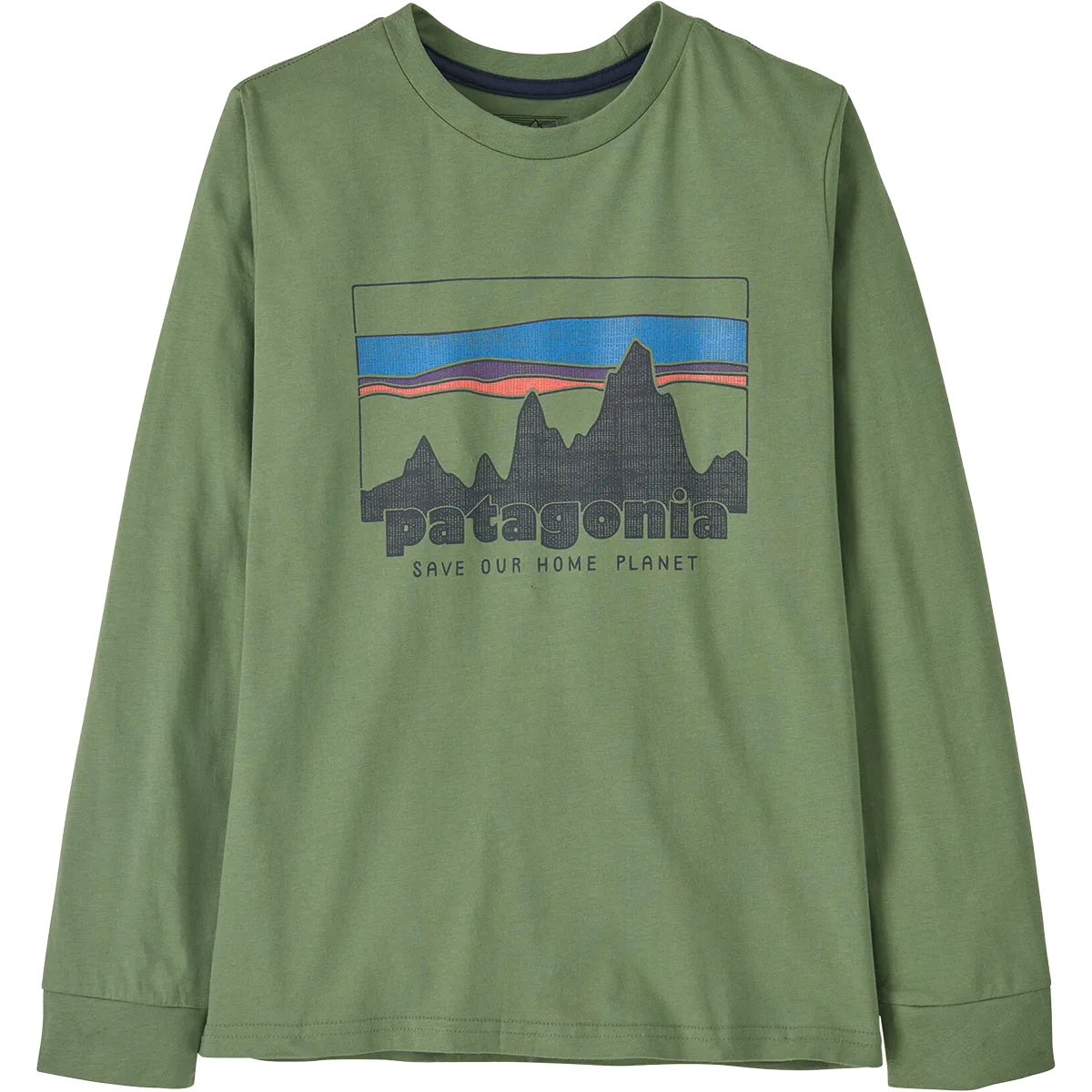 Jugend Langarm Grafik T-Shirt Patagonia Kleidung