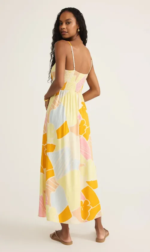 Z Supply Aura Riviera Blumenmaxikleid