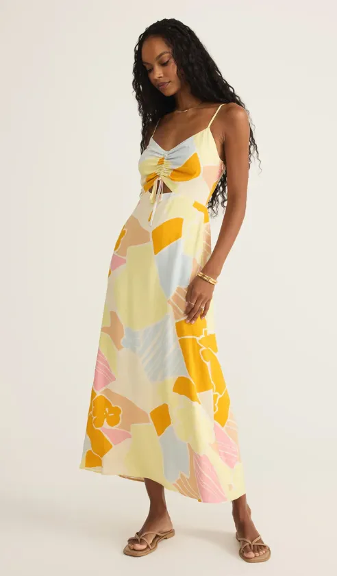 Z Supply Aura Riviera Blumenmaxikleid