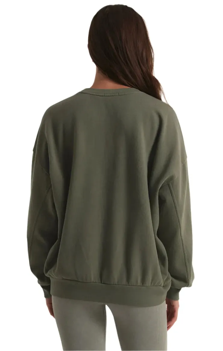 Z Supply Goals Übergroßer Baumwoll-Sweatshirt