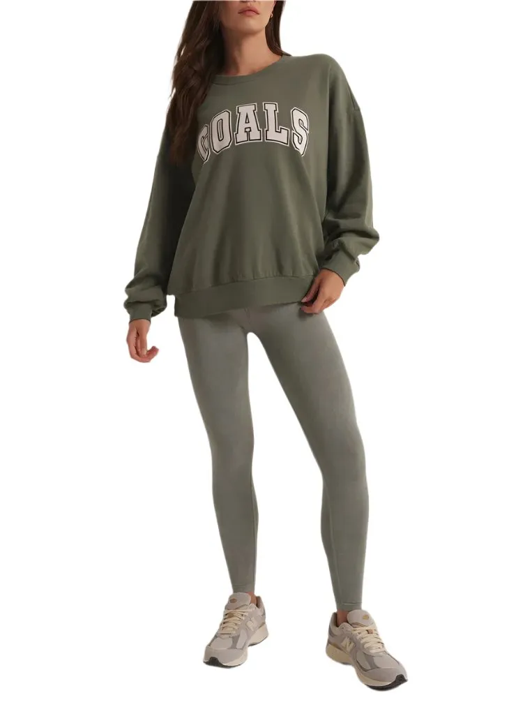 Z Supply Goals Übergroßer Baumwoll-Sweatshirt