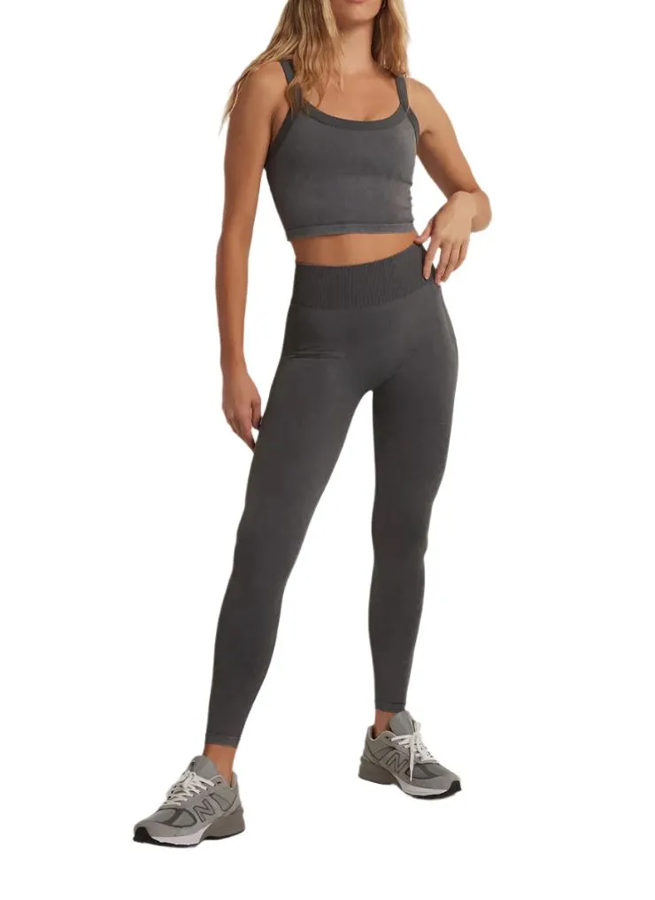 Z Supply Wash Out Nahtlos 7/8 Leggings Grafit