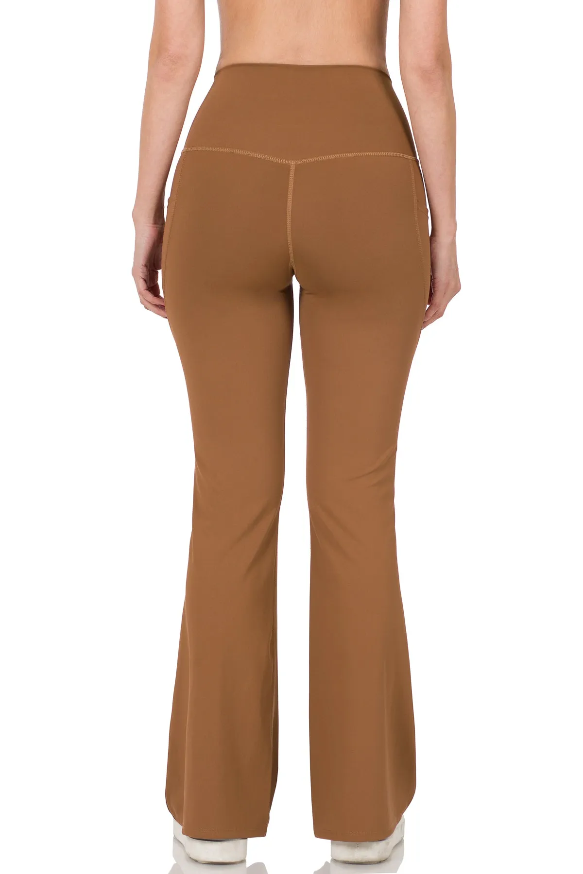 Zenana Weite Bundweite Schlaghose mit Tasche NSP-6046AB