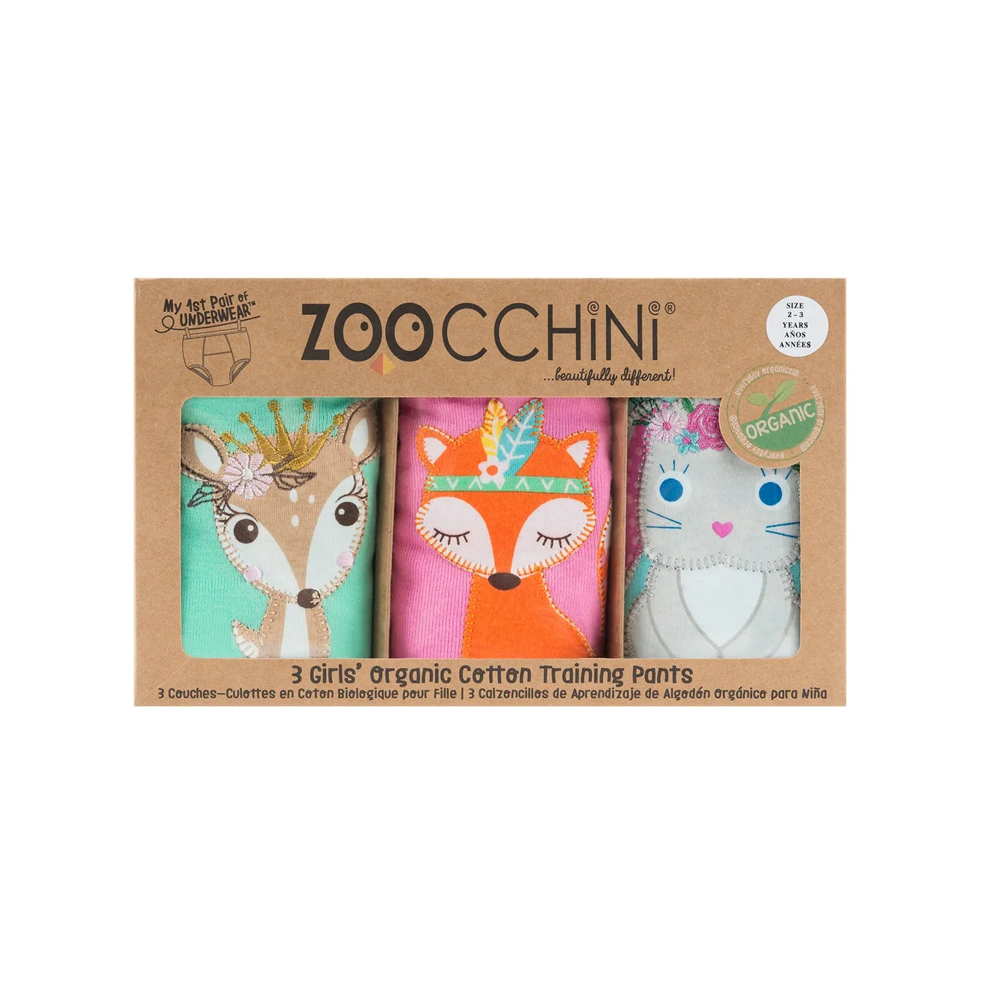 Zoocchini - BIO-TÖPFCHEN-TRAININGS-HÖSCHEN SET | WALDPRINZESSIN